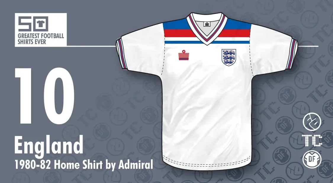 50 greatest soccer jerseys ever, England