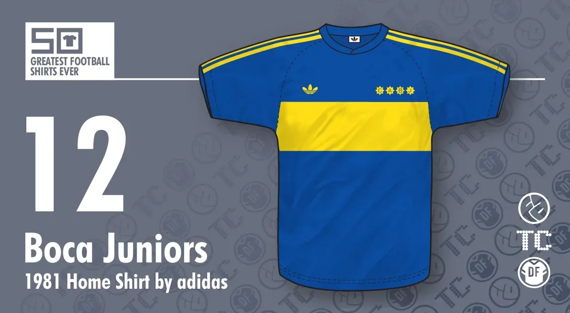 50 greatest soccer jerseys ever, Boca Juniors