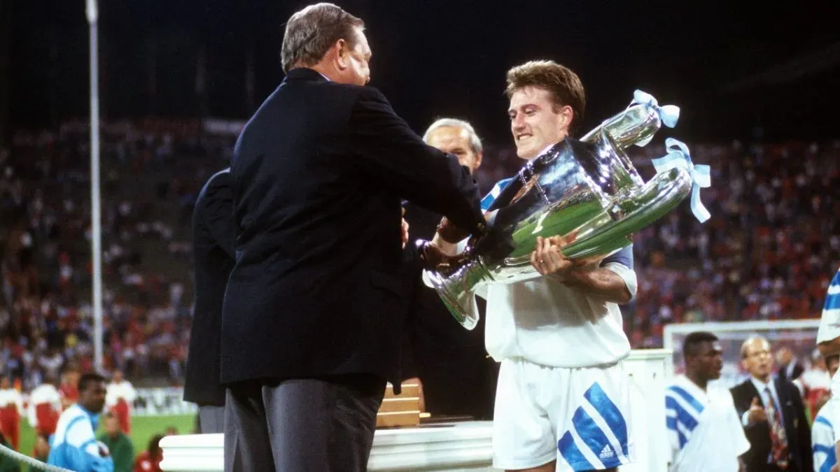 Marseille won the first edition of the ‘UEFA Champions League’ following its rebranding from the European Cup for the 1992/93 season.