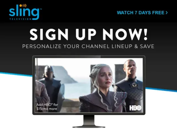 Sling TV special offer