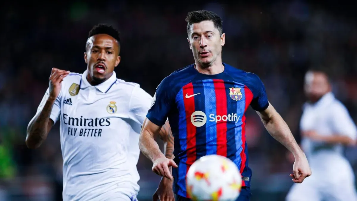 Real Madrid will be without Eder Militao, while Barcelona may not have star striker Robert Lewandowski.