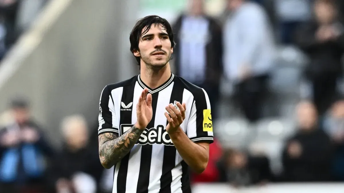 Tonali received rousing support from Newcastle fans ahead of a likely suspension.