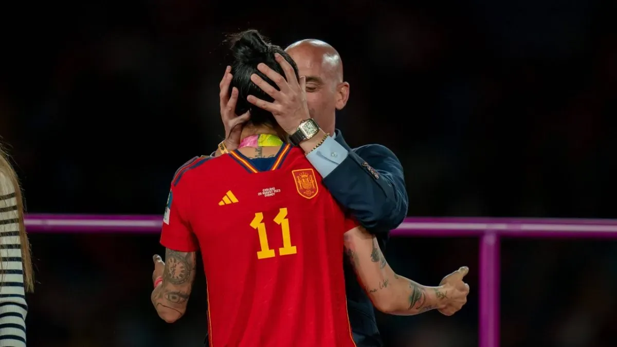 Cameras captured Luis Rubiales kissing Jenni Hermoso following Spain’s victory in the 2023 Women’s World Cup.