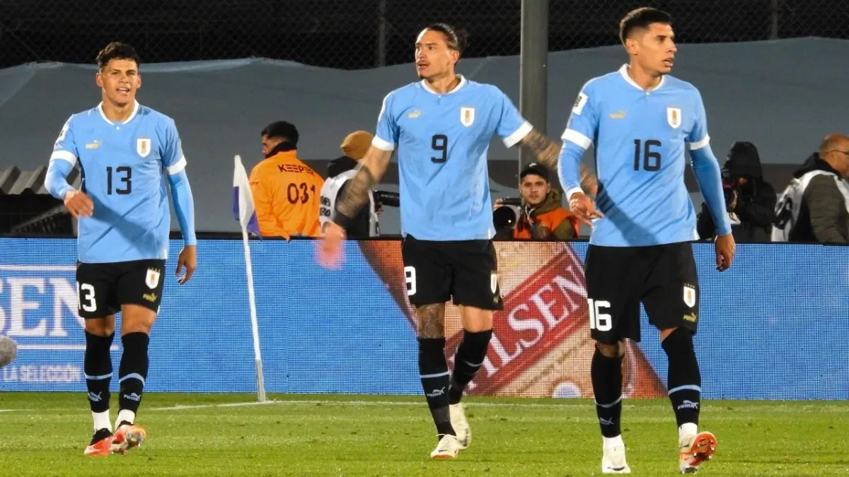 Darwin Nunez scored the eventual winner in the first half of Uruguay’s game against Brazil.