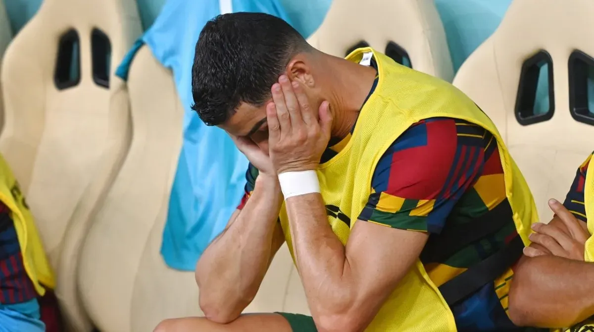Cristiano Ronaldo was benched by his manager during the World Cup