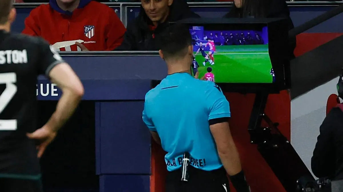 Celtic had a player sent off against Atletico Madrid after a VAR check.
