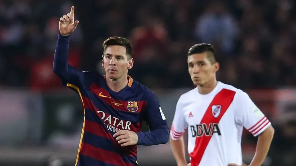 Messi has played against River Plate once before, and that was in the 2015 Club World Cup Final.