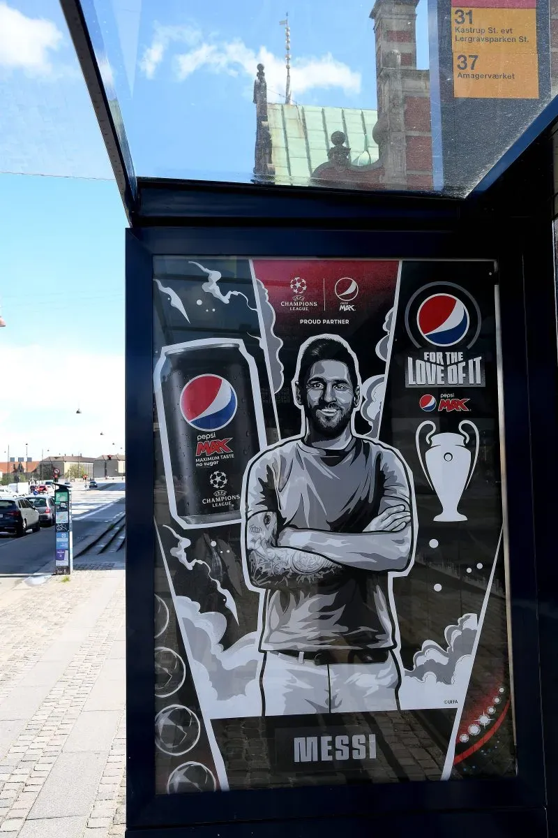 Messi also has a long-standing partnership with Pepsi