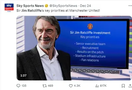 The priorities of INEOS following their investment into Manchester United