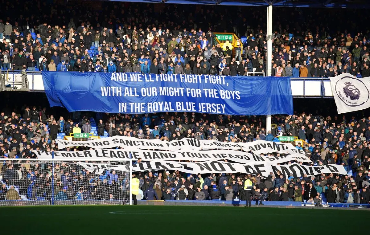 Everton fans have felt particularly aggrieved over their club’s treatment by the Premier League