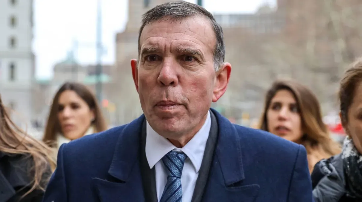 Juan Angel Napout outside of court