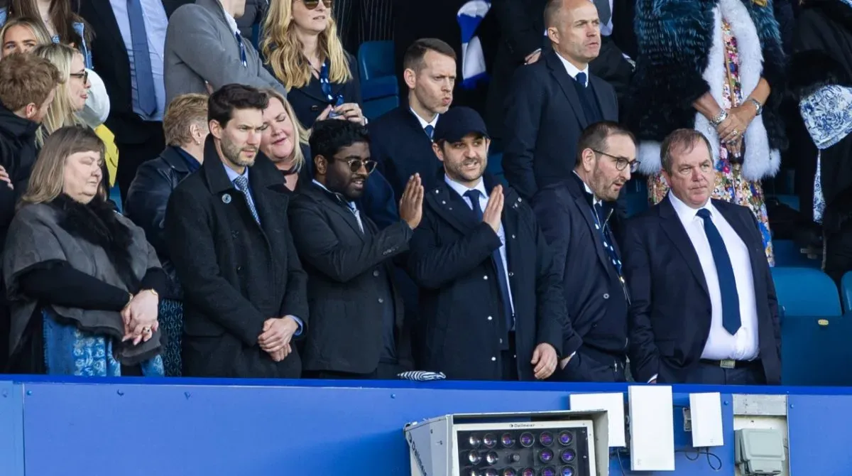 Josh Wander at a recent Everton game.
