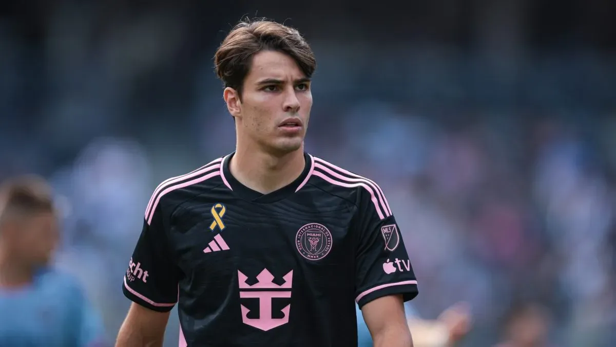Federico Redondo #55 of Inter Miami CF in action in the first half against New York City FC at Yankee Stadium on September 21, 2024 in New York City.