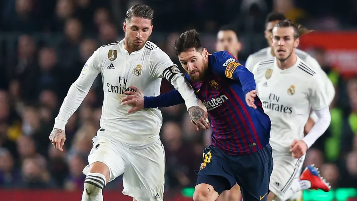 messi sergio ramos