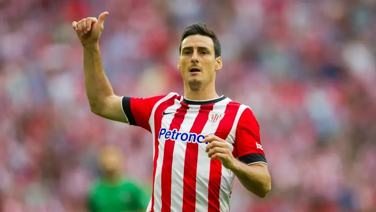 Aritz Aduriz of Athletic Club Bilbao reacts during the La Liga match between Athletic Club and Levante UD at San Mames Stadium on August 30, 2014. (Source: Juan Manuel Serrano Arce/Getty Images)