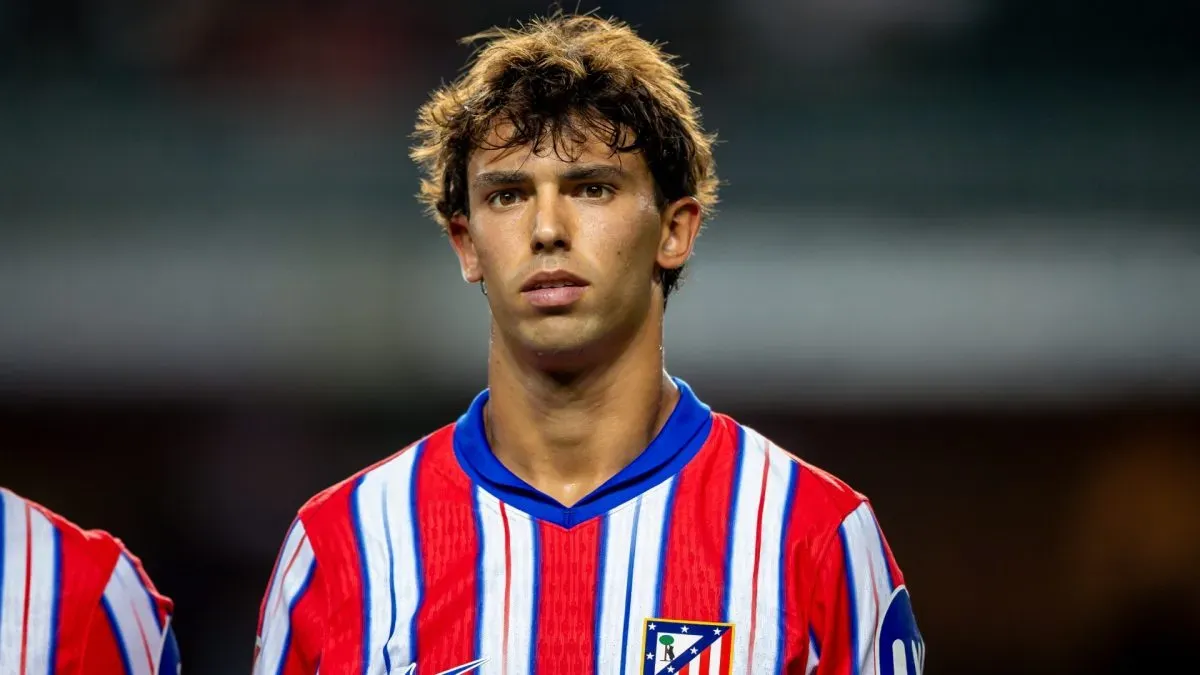 Joao Felix of Atletico de Madrid reacts prior to the Kitchee v Atletico de Madrid – BOC Life Cup at Hong Kong Stadium on August 7, 2024. (Source: Yu Chun Christopher Wong/Eurasia Sport Images/Getty Images)