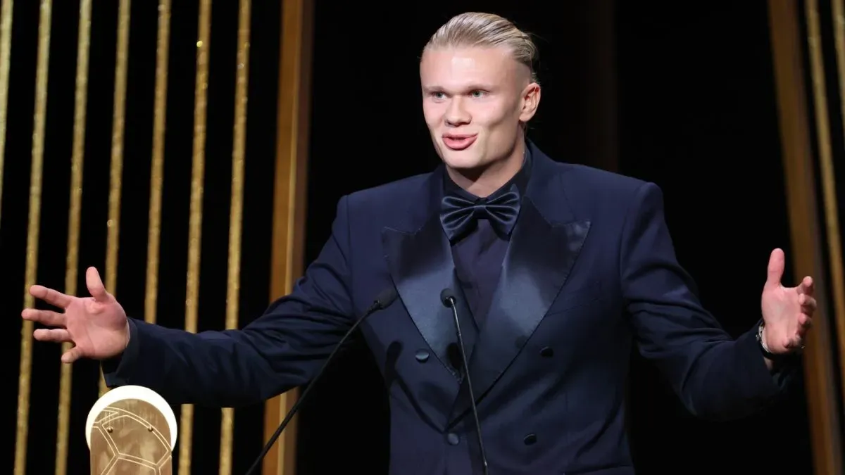 Erling Haaland attends the 67th Ballon D'Or Ceremony at Theatre Du Chatelet on October 30, 2023 in Paris, France.
