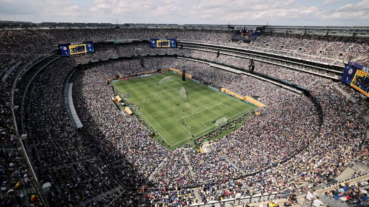General view inside the stadium prior to the FIFA Club World Cup 2025 Final match between Chelsea FC and Paris Saint-Germain at MetLife Stadium on July 13, 2025 in East Rutherford, New Jersey.