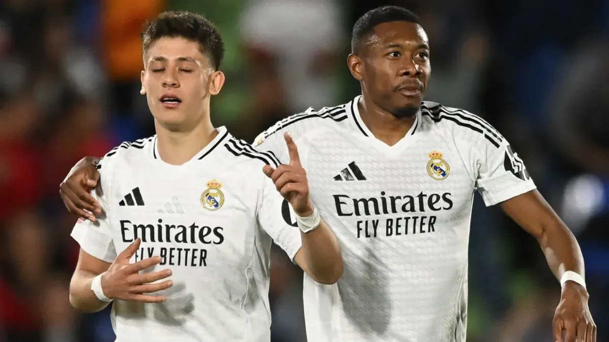 Real Madrid stars Arda Guler and David Alaba