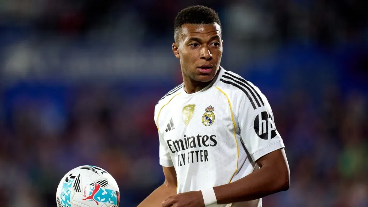 Kylian Mbappe of Real Madrid against Getafe.