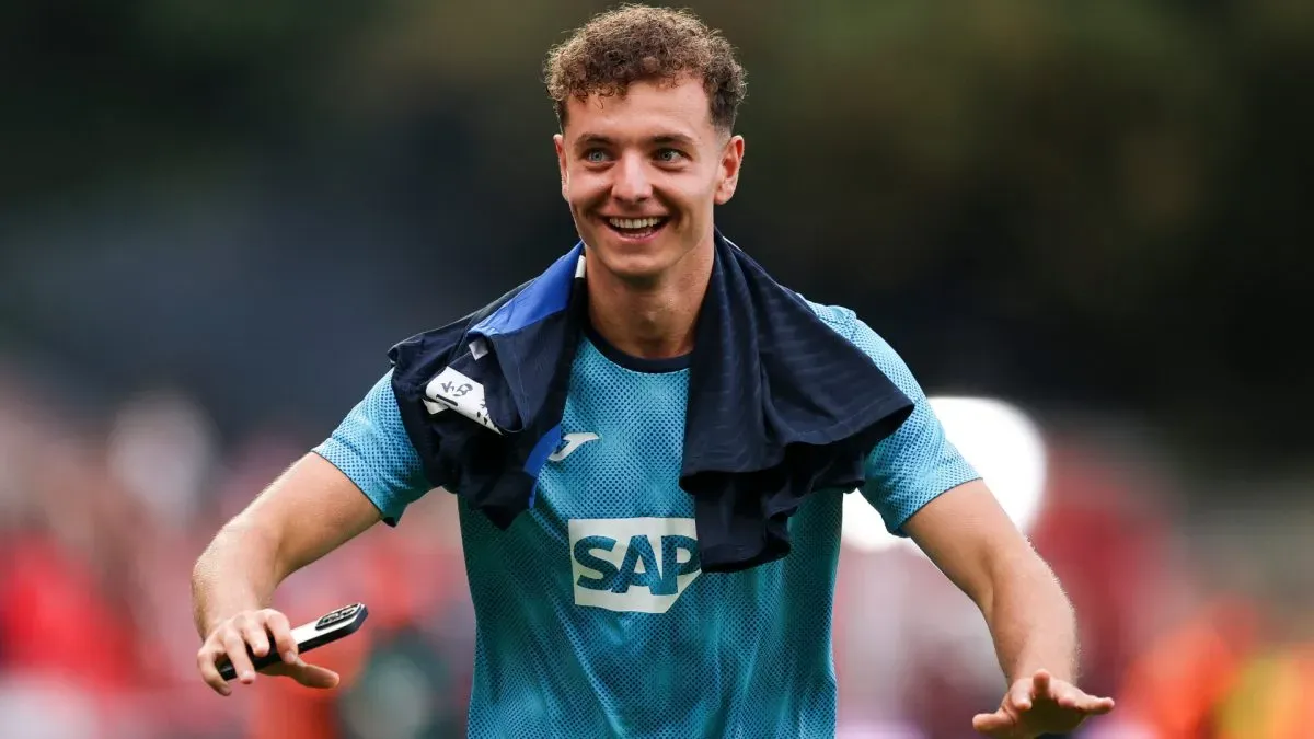 Hoffenheim star Fisnik Asllani celebrating a goal