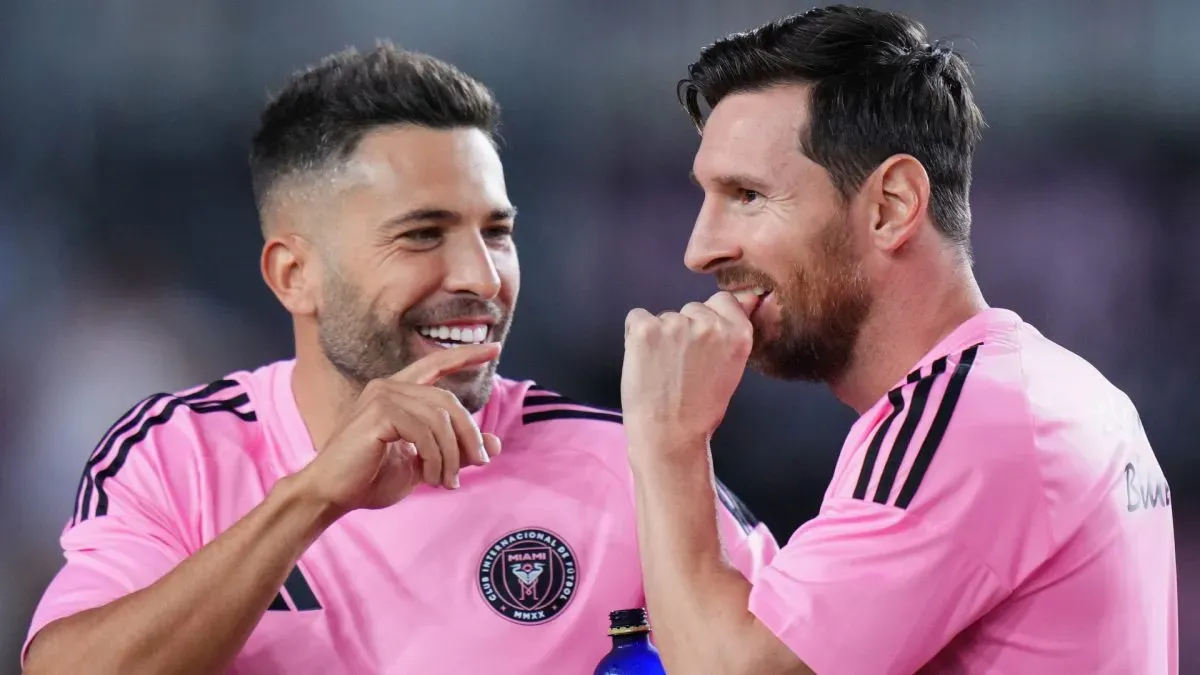 Inter Miami stars Jordi Alba and Lionel Messi