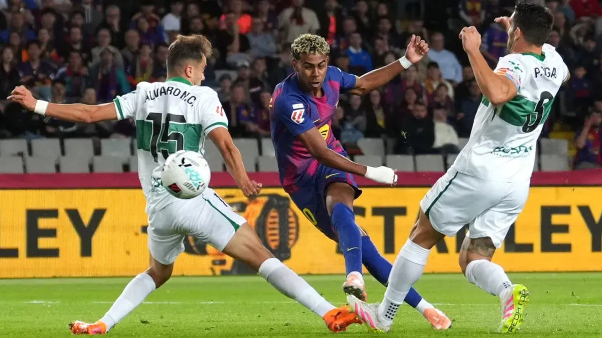 Barcelona's Lamine Yamal