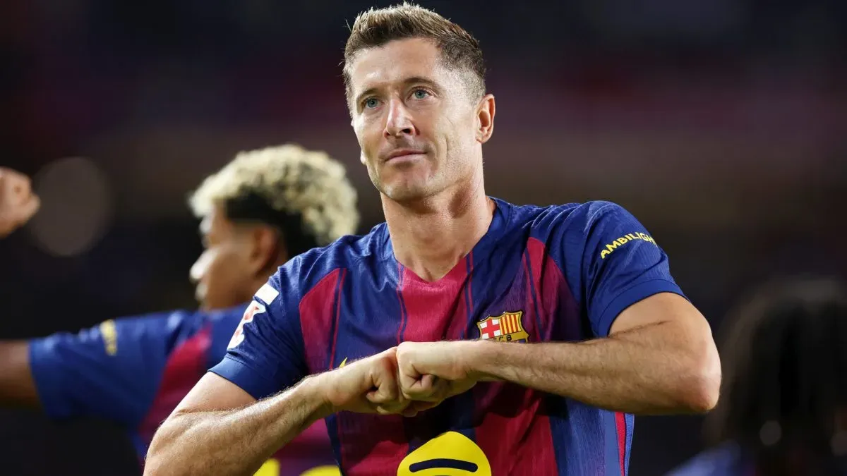 Barcelona's Robert Lewandowski