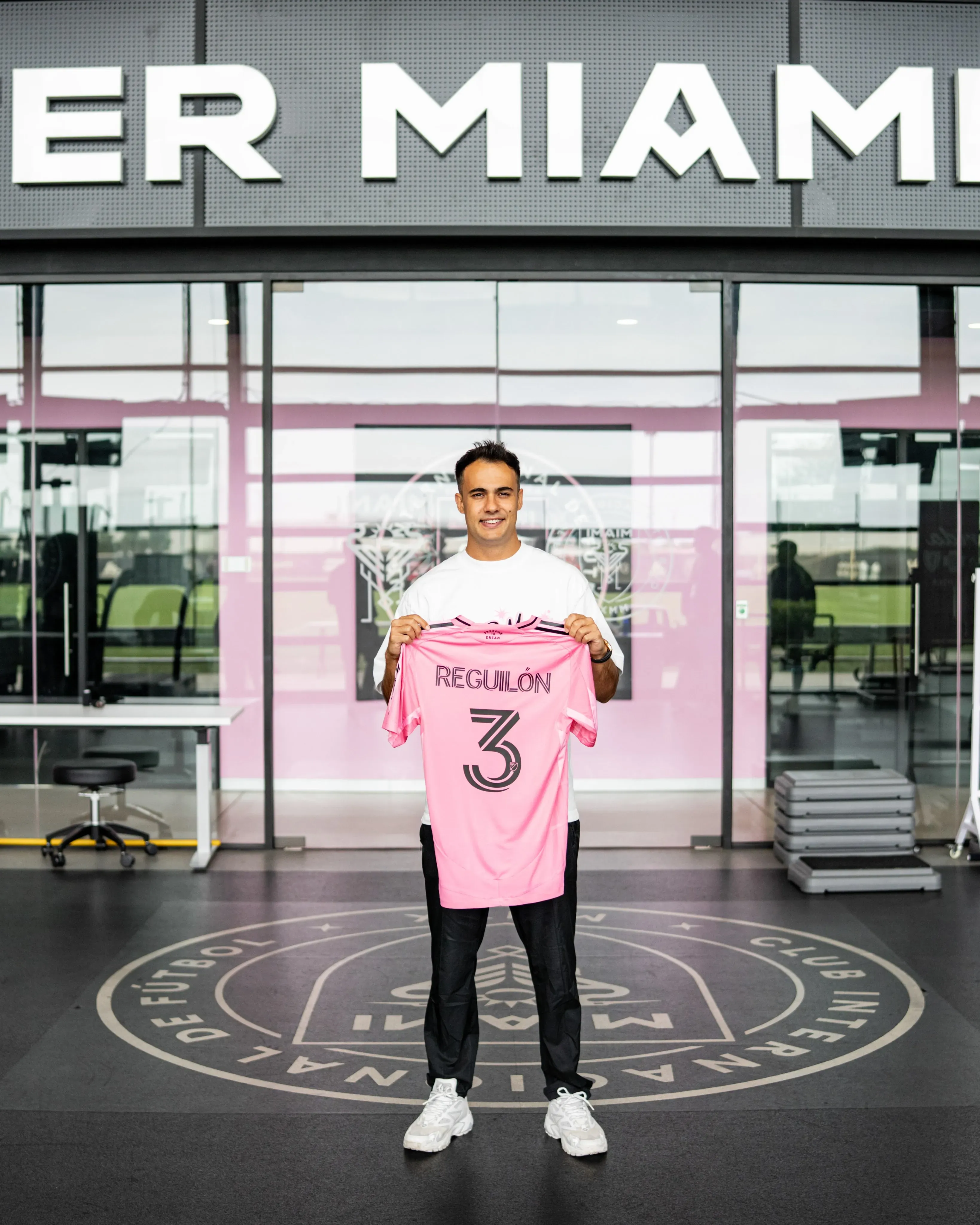 Sergio Reguilon presented as new Inter Miami player.