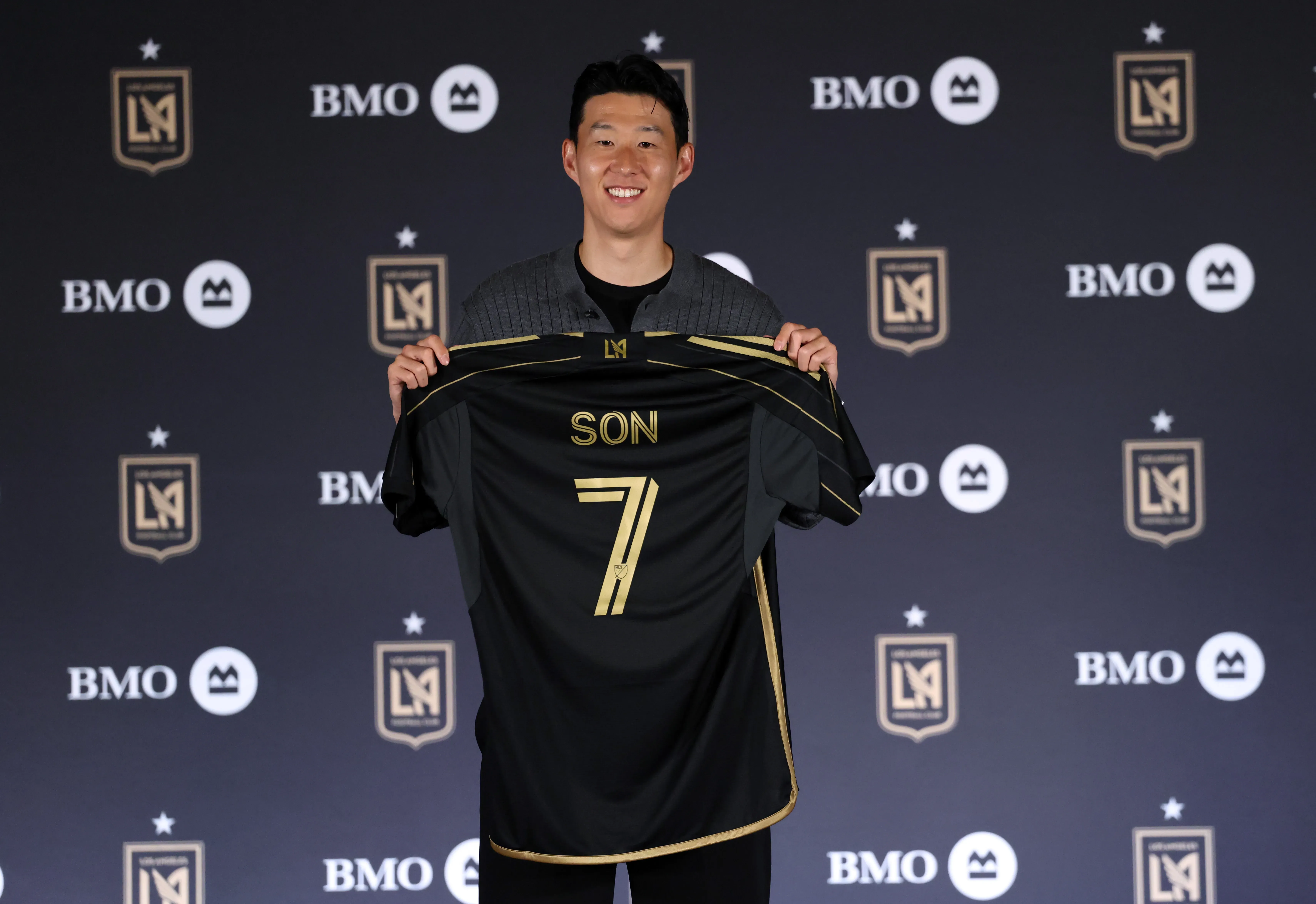 Son Heung-Min presentation at Los Angeles FC as the MLS transfer record in the middle of the 2025 season.