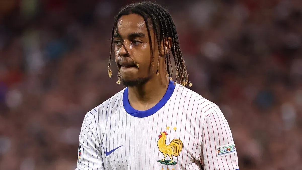 Bradley Barcola of France looks on during the UEFA EURO 2024 Semi-Final match between Spain and France at Munich Football Arena on July 09, 2024 in Munich, Germany.