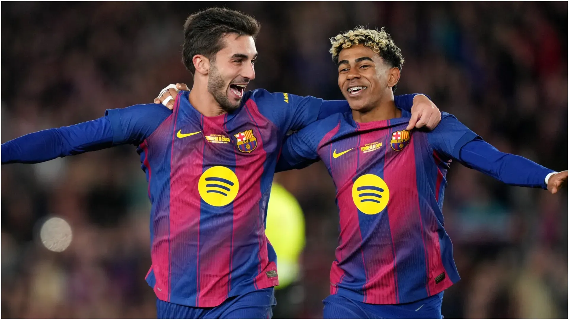 Ferran Torres and Lamine Yamal